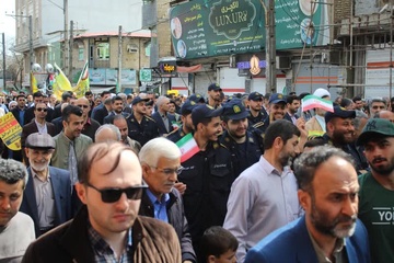 حضور کارکنان زندان های گیلان  در راهپیمایی روز جهانی قدس