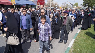 راهپیمایی روز قدس کارکنان اداره کل زندان های استان و زندان مرکزی ارومیه