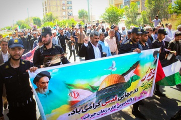 راهپیمایی روز قدس شهرستان جیرفت