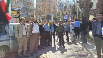 حضور کارکنان زندان های خوی،نقده،بوکان و اشنویه در راهپیمایی روز جهانی قدس