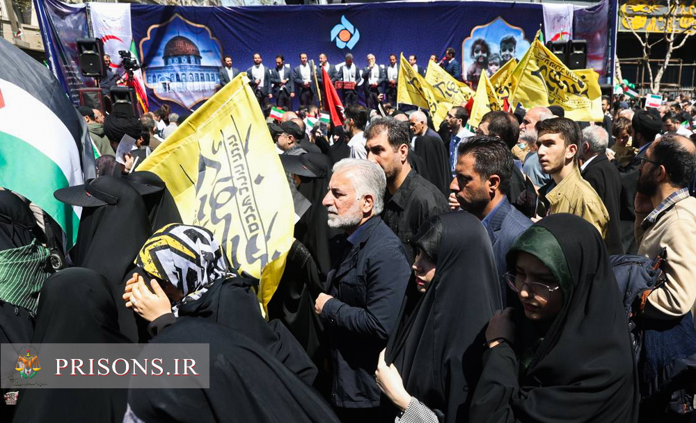 حضور رئیس سازمان زندان‌ها در راهپمایی باشکوه روز قدس