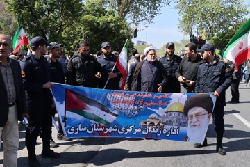 حضور کارکنان زندانهای استان مازندران در راهپیمایی روز قدس