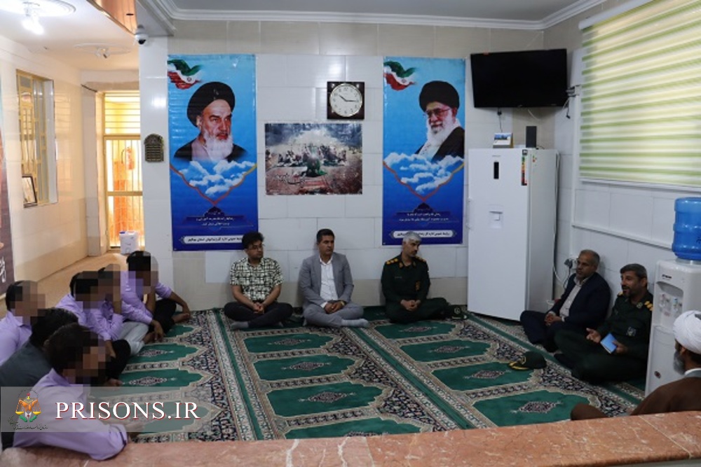 برگزاری جلسه تشریح و تبیین عملیات «وعده صادق» در زندان نظامیان استان بوشهر