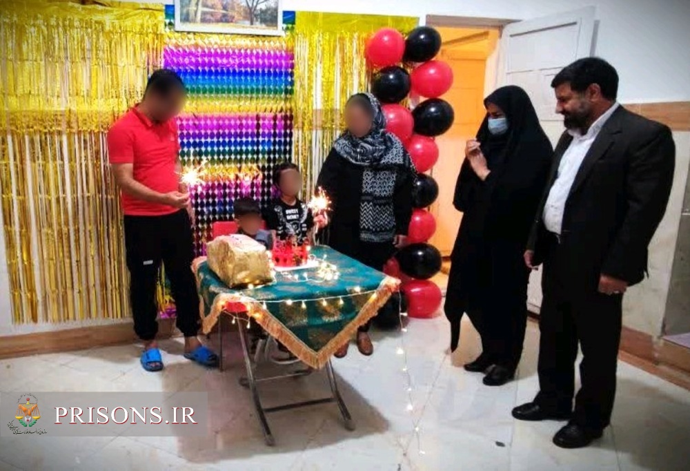 جشن تولدی در سال ملاقات زندان دره‌شهر