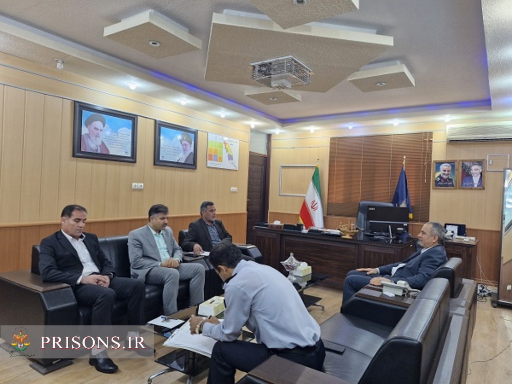 جلسه تعاملی مدیرکل زندان های بوشهر با رئیس مجتمع شوراهای حل اختلاف استان