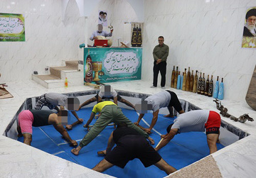 برگزاری کارگاه آموزشی ورزش‌های زورخانه‌ای در زورخانه پوریای ولی زندان دشتستان 