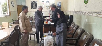 دیدار رئیس زندان نهاوند با سرپرست اداره میراث فرهنگی شهرستان به منظور توسعه اشتغال در زندان