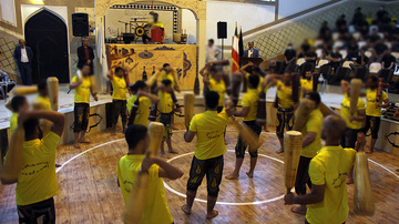 برگزاری مسابقات ورزش‌های پهلوانی و زورخانه‌ای در زندان‌های استان یزد