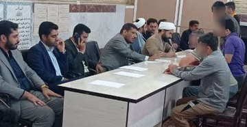 استقرار میز خدمت مراجع قضایی در زندان گچساران