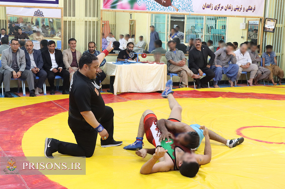 برگزاری آیین اختتامیه مسابقات کشتی پهلوانی و ورزش های زورخانه ای زندانیان استان