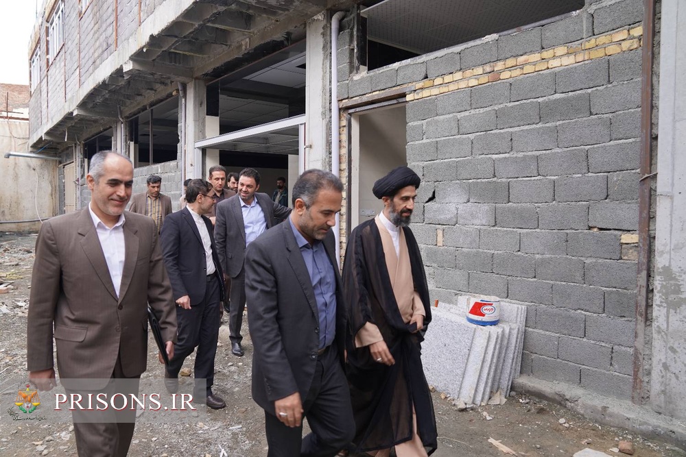 بازدید رئیس کل داگستری استان کردستان از پروژه‌های عمرانی زندان مرکزی سنندج