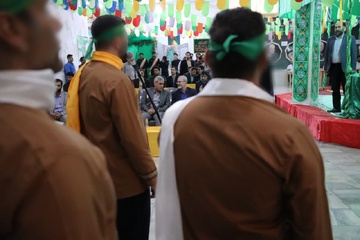 پرچم امام رضا در زندان همدان