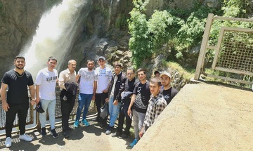 بهشت طبیعت آبشار شلماش پذیرای سربازان بازداشتگاه شهر مرزی سردشت