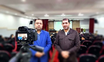 پوشش خبر گرامیداشت «نسیم مهر» از صدا و سیمای مرکز استان خوزستان 