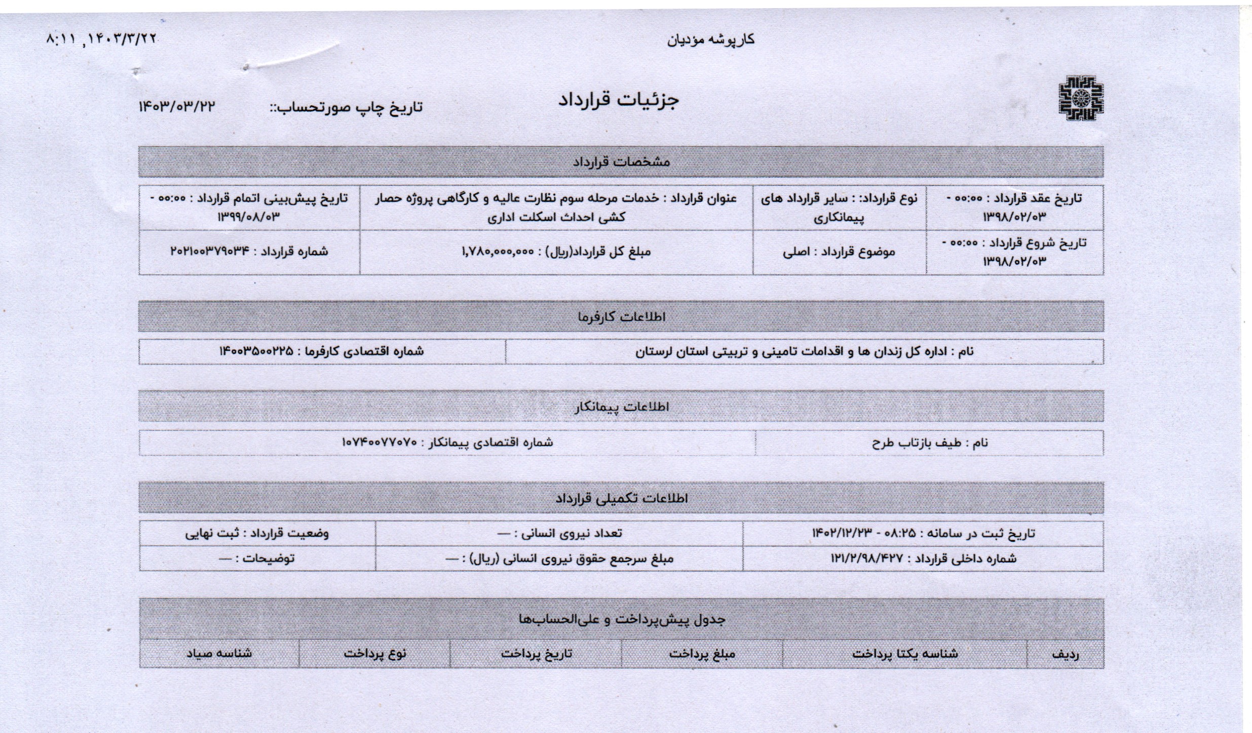 سامانه شفافیت (استان لرستان)