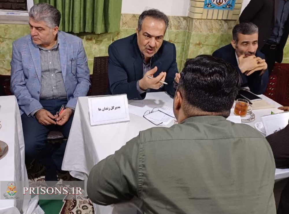 دیدار مردمی مدیرکل زندان‌ها و اعضای شورای قضایی گلستان در مساجد