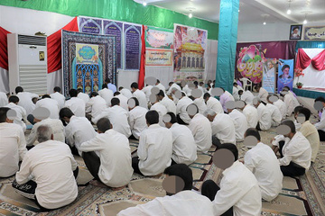 مراسم معنوی دعای روح بخش عرفه در زندان دشتستان برگزار شد