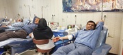 پویش اهداء خون با حضور مدیرکل زندانهای کهگیلویه وبویراحمد در هفته قوه قضائیه