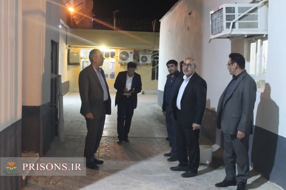 بازدید شبانه رئیس کل دادگستری و مدیرکل زندان های استان بوشهر از زندان دشتی