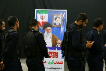 حضور پرشور کارکنان،سربازان وظیفه و مددجویان زندان‌های استان قزوین در دور دوم انتخابات