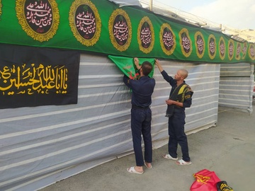برپایی خیمه عزاداری حضرت اباعبدالله الحسین(ع) در زندان مرکزی سنندج