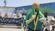 فیلم| اجرای برنامه آیین تعزیه‌خوانی در ایام محرم در زندان مرکزی رشت