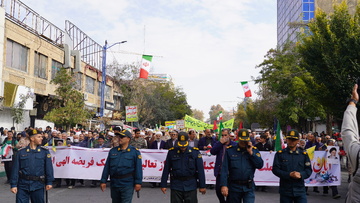 مراسم راهپیمایی 13 آبان ماه - مرکز استان آذربایجان غربی - ارومیه