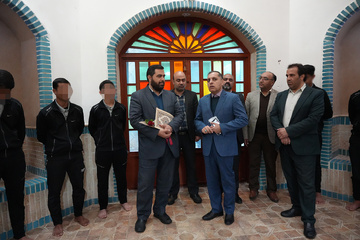 بازدید محسن عبادی مدیرکل ساماندهی مراکز نیمه‌آزادی و نظارت الکترونیکی سازمان زندان‌های کشور از کانون اصلاح و تربیت یزد