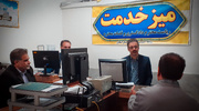 انجام میز خدمت ریاست دادگستری شهرستان لنجان  با زندانیان