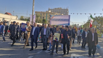 راهپیمایی 22بهمن کارکنان بوشهر