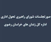 صورتجلسه شورای راهبری تحول اداری اداره کل زندان های خراسان رضوی
