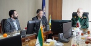 نشست فرمانده سپاه حضرت نبی اکرم (ص) کرمانشاه با مدیرکل زندان‌های استان