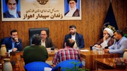رسیدگی میدانی به مشکلات قضایی زندانیان با حضور دادستان مرکز خوزستان در زندان سپیدار