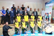 آئین تجلیل از پهلوانان و پیشکسوتان ورزش زورخانه‌ای در زندان مرکزی قزوین