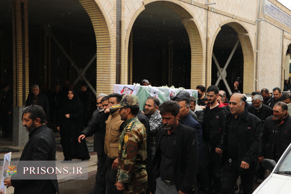 تشییع باشکوه پیکر جانباز ۷۰ درصد زنجانی