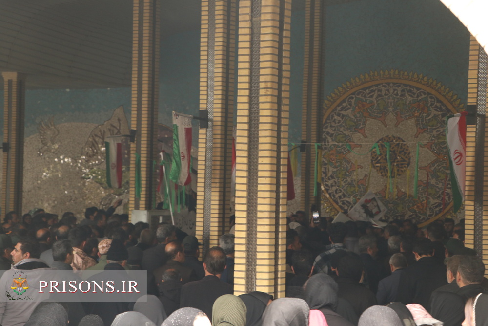 تشییع باشکوه پیکر جانباز ۷۰ درصد زنجانی
