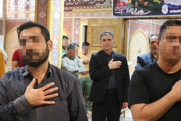مراسم سوگواری شهادت امام جعفر صادق (ع) در زندان بجنورد