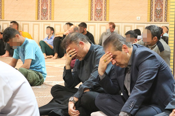 مراسم سوگواری شهادت امام جعفر صادق (ع) در زندان بجنورد