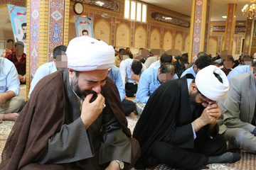 مراسم سوگواری شهادت امام جعفر صادق (ع) در زندان بجنورد