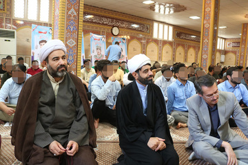 مراسم سوگواری شهادت امام جعفر صادق (ع) در زندان بجنورد