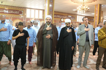 مراسم سوگواری شهادت امام جعفر صادق (ع) در زندان بجنورد