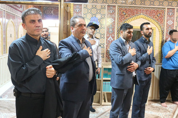 مراسم سوگواری شهادت امام جعفر صادق (ع) در زندان بجنورد