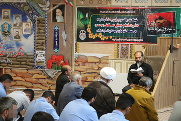 مراسم سوگواری شهادت امام جعفر صادق (ع) در زندان بجنورد