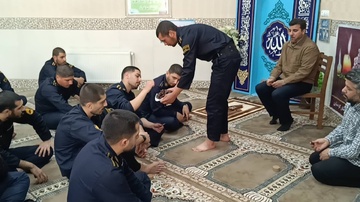 مراسم گرامیداشت سالروز شهادت امام جعفر صادق (ع) در جمع سربازان وظیفه زندان‌های استان کردستان