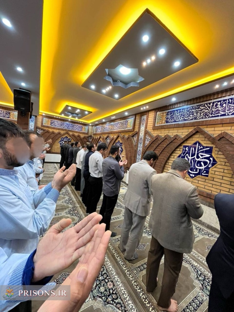 افتتاح نمازخانه زندان بیجار به مناسبت هفته کرامت با حضور مسئولین استانی و ائمه جمعه جماعات