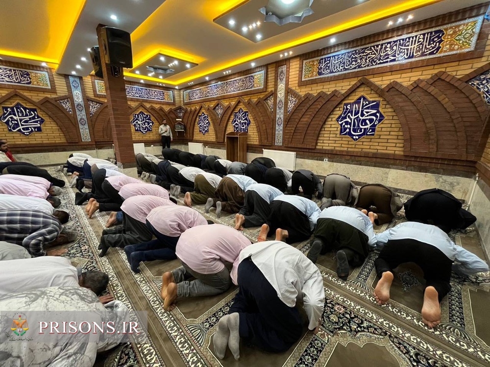 افتتاح نمازخانه زندان بیجار به مناسبت هفته کرامت با حضور مسئولین استانی و ائمه جمعه جماعات