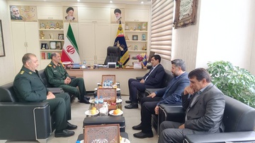 دیدار مدیرکل زندان‌های کردستان با فرمانده سپاه بیت المقدس استان