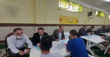 میز خدمت مقامات قضایی دادگستری جویبار در زندان قائمشهر