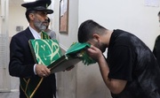 پرچم متبرک حرم حضرت معصومه(س) به زندان ابهر رسید