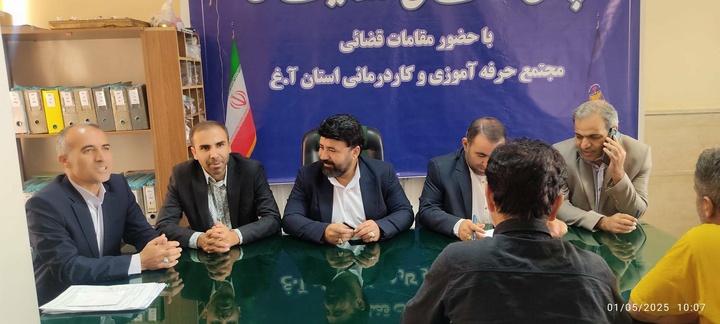 میزخدمت حوزه های قضایی چالدران و سلماس در اردوگاه کار درمانی زندانیان آذربایجان غربی